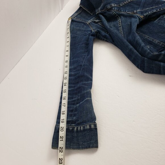 Harolds XS Blue Denim Jacket Vintage Jeans Fall Cotton Spandex Coat - Picture 16 of 16